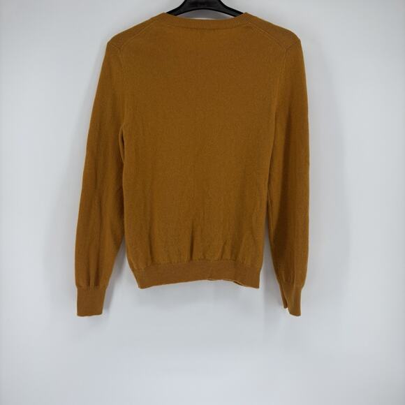 Antonio Melani 100% Cashmere Sweater Women’s Large Mustard Crewneck - Picture 6 of 9